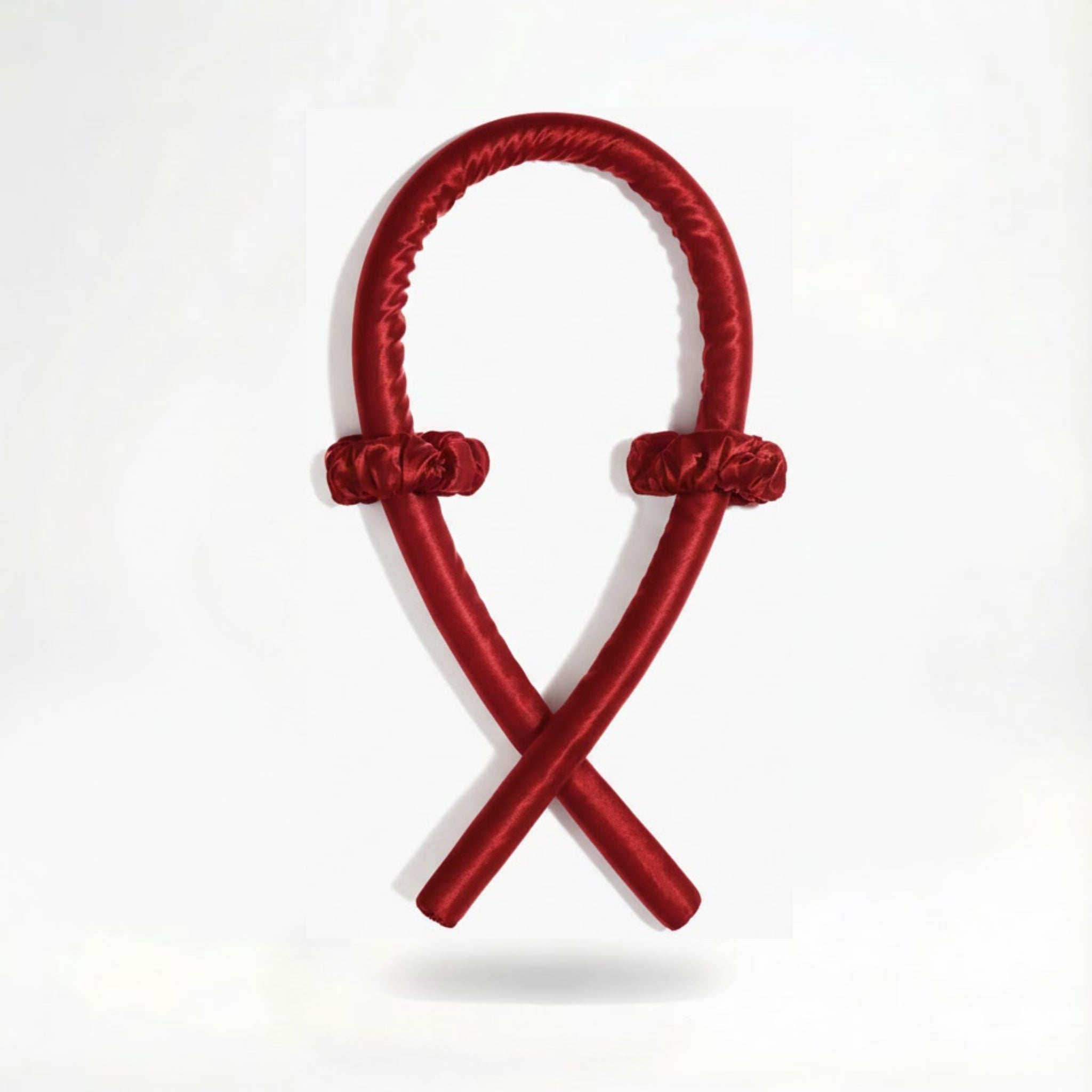 Boucleur sans chaleur en soie de mûrier — Rouge