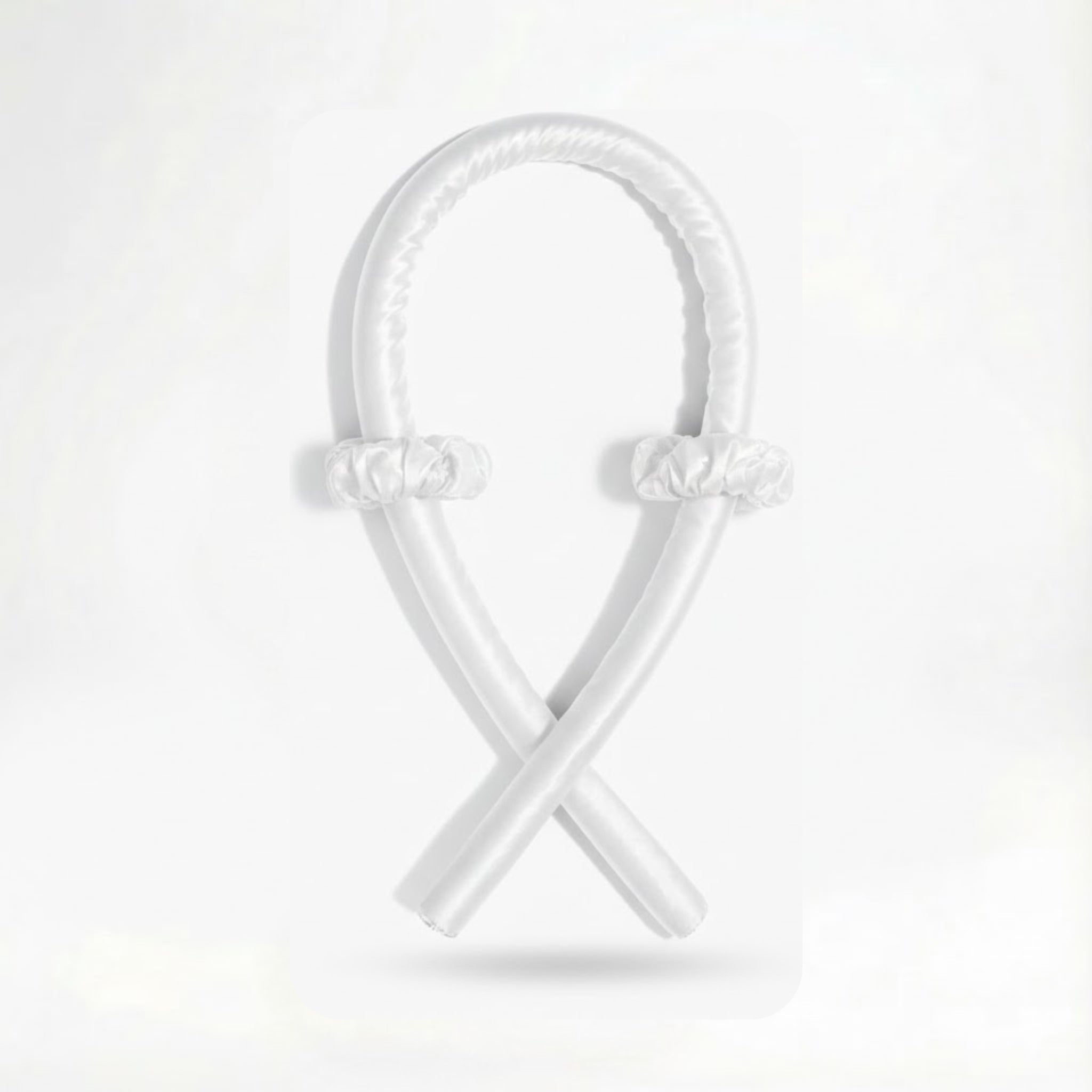 Boucleur sans chaleur en soie de mûrier — Blanc