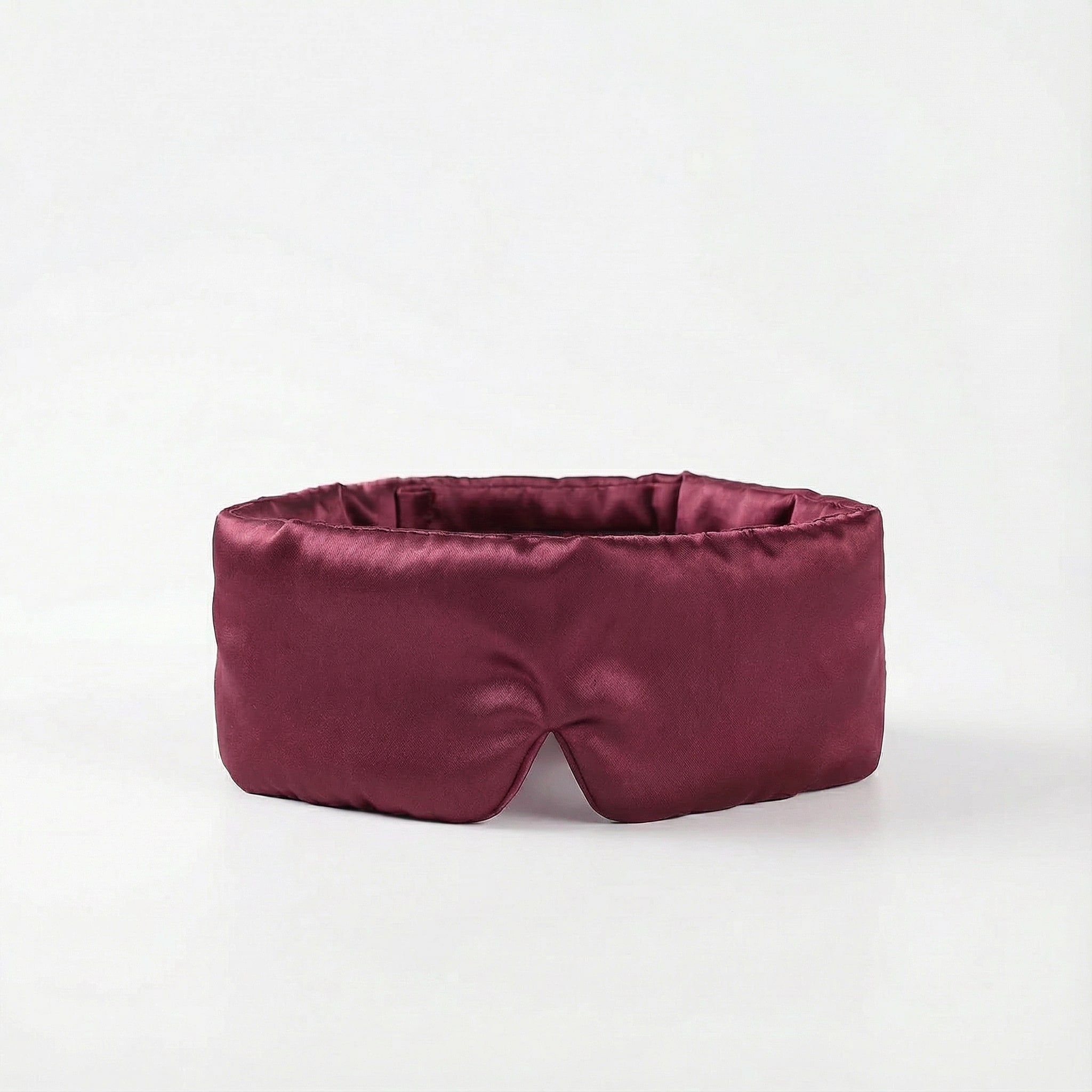 Masque de nuit en soie de mûrier — Rouge vin