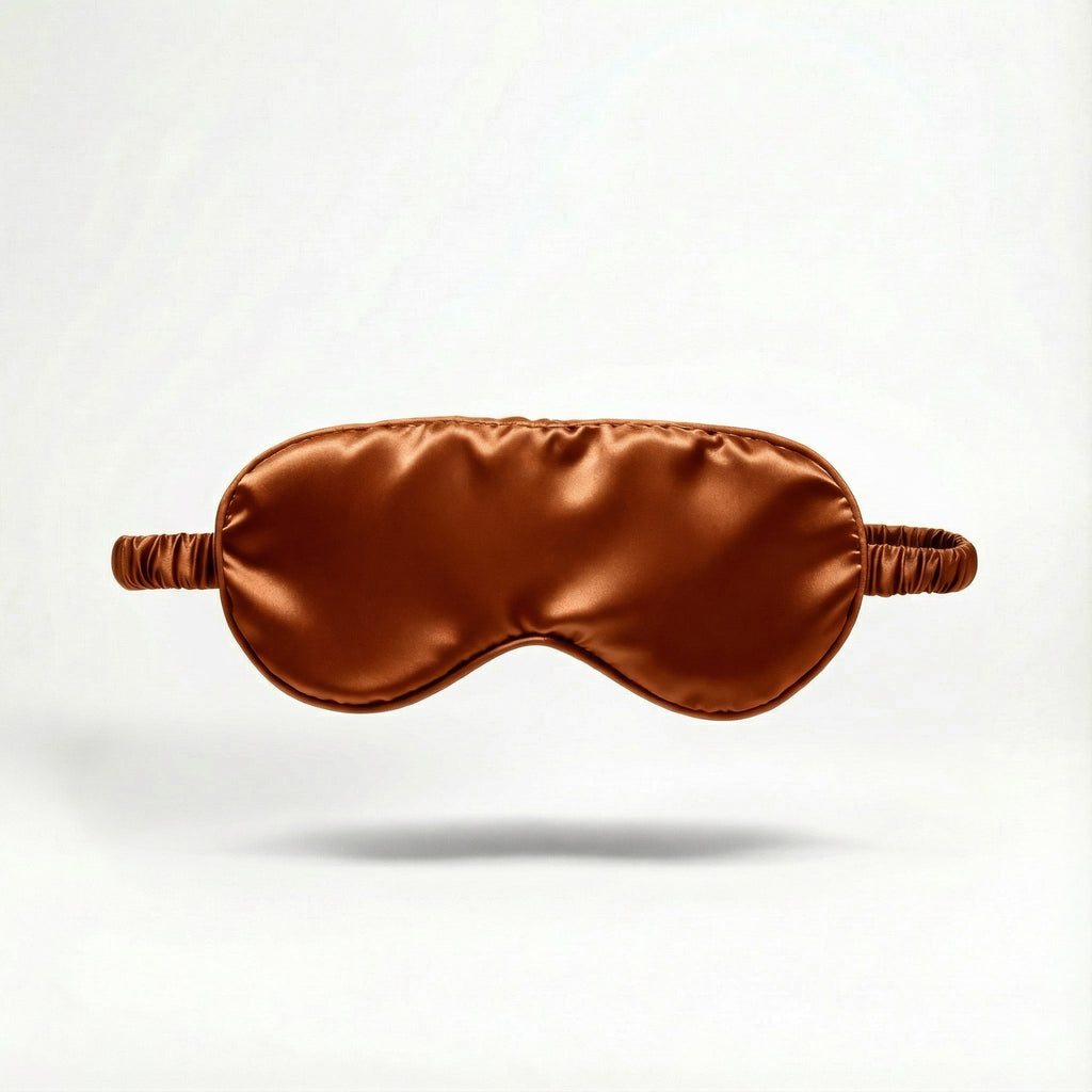 Masque de nuit en soie de murier — Orange
