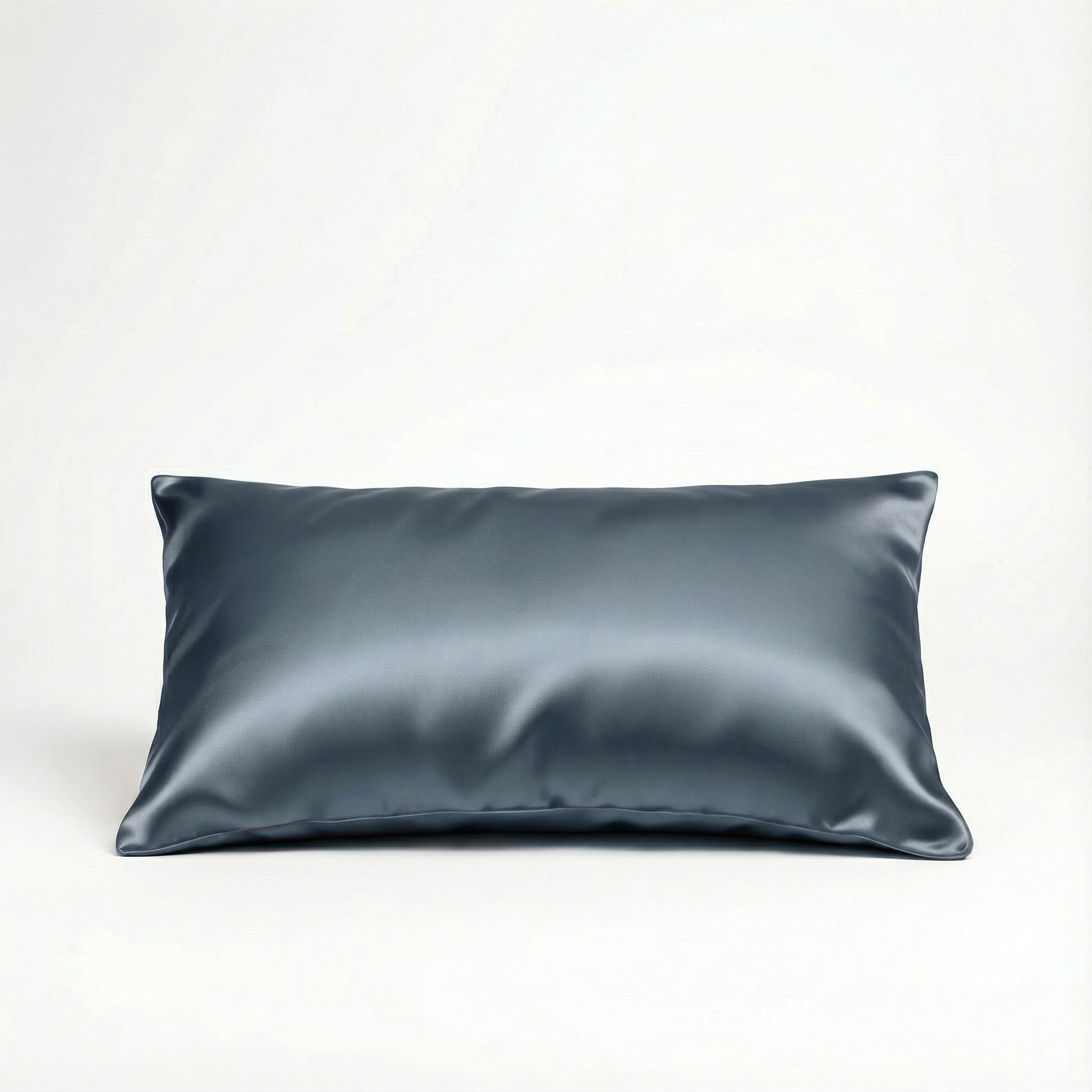 Paire Taie d'oreiller en soie de murier — Ardoise chaude