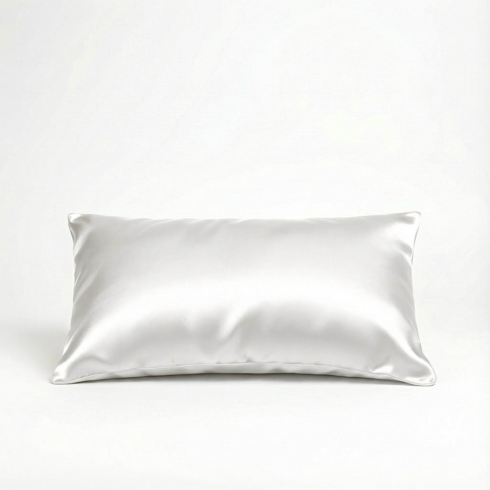 Paire Taie d'oreiller en soie de murier — Blanc