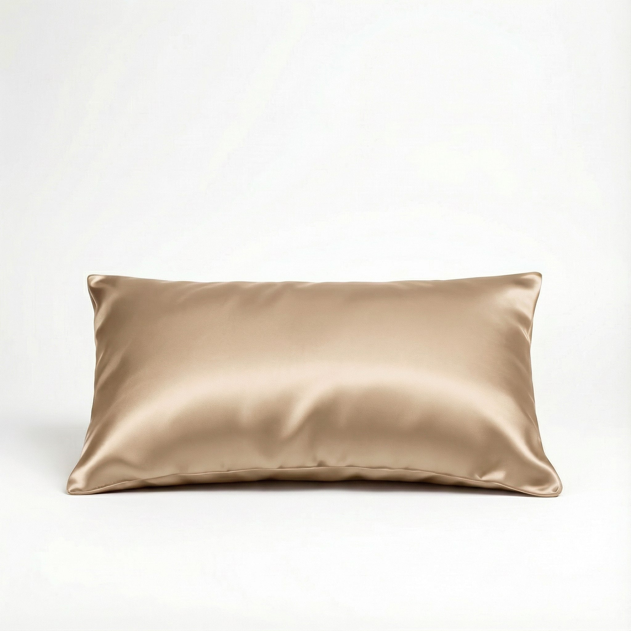 Paire Taie d'oreiller en soie de murier — Sable doux