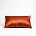 Paire Taie d'oreiller en soie de murier — Terre cuite
