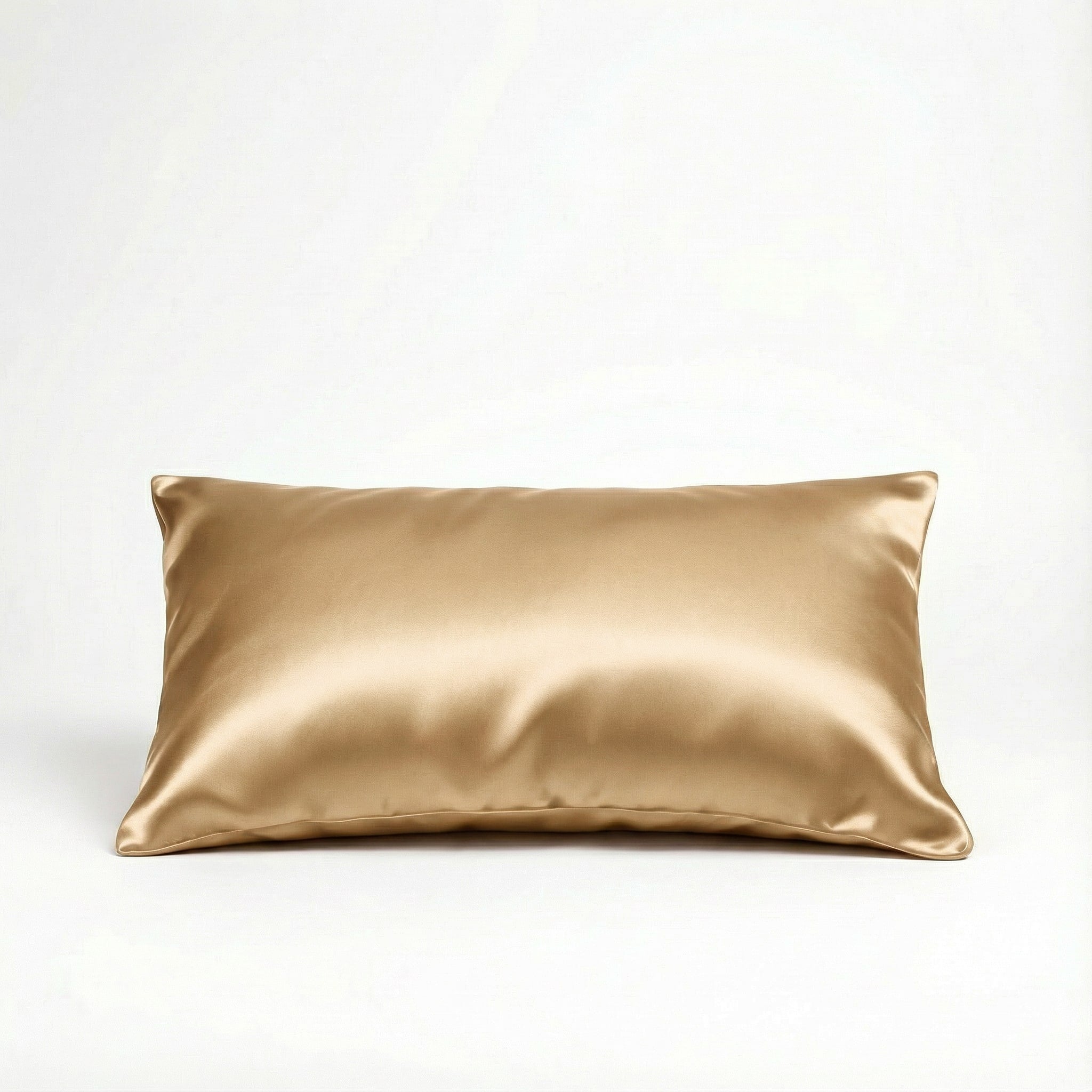 Paire Taie d'oreiller en soie de murier — Champagne