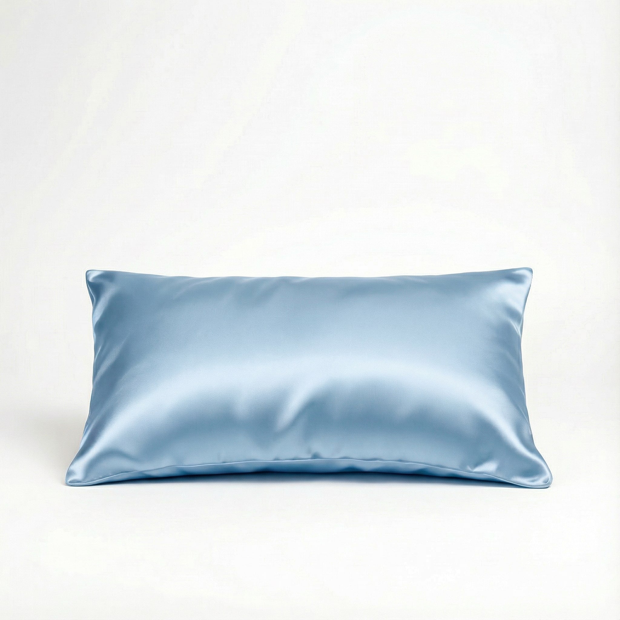 Paire Taie d'oreiller en soie de murier — Bleu ciel