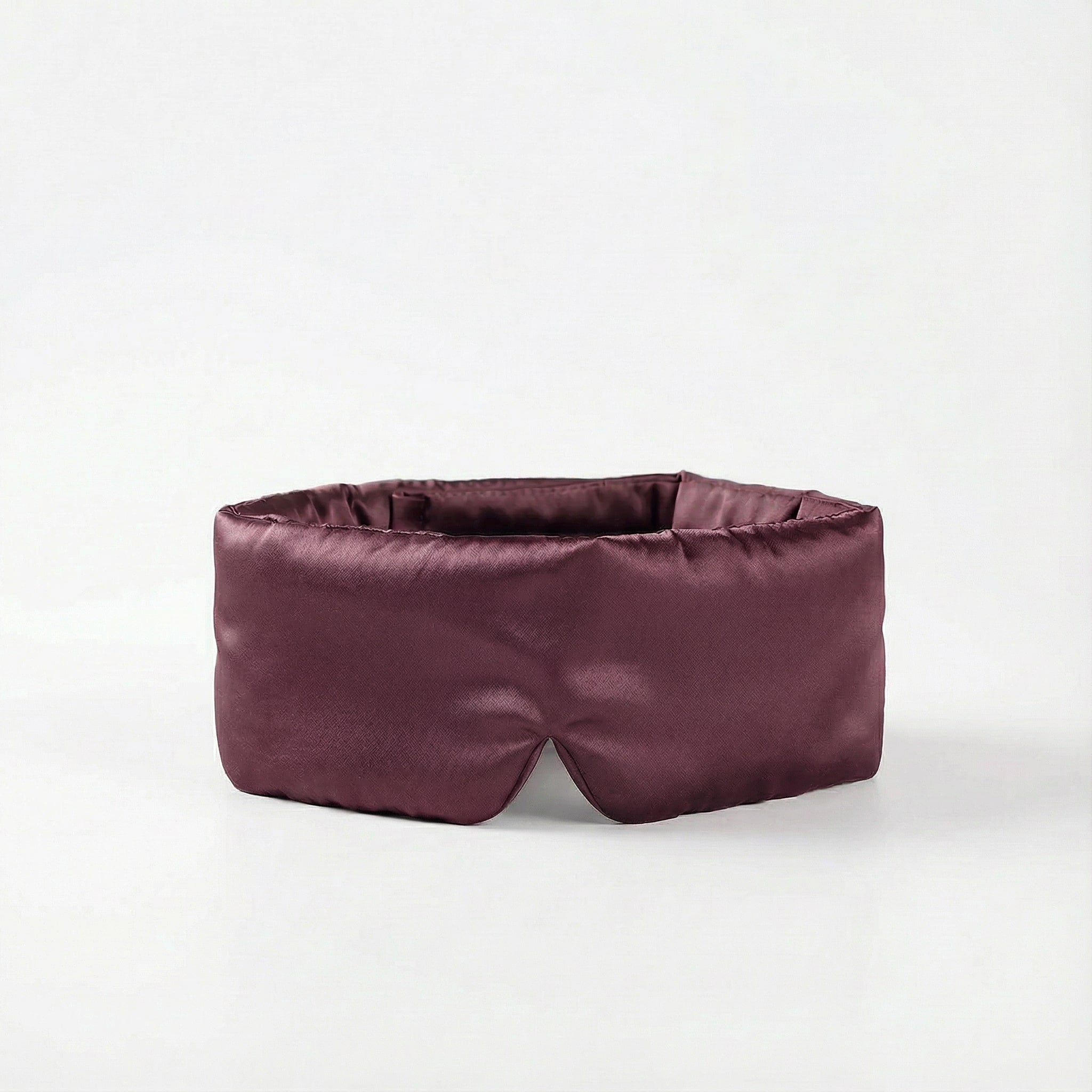 Masque de nuit en soie de mûrier — Prune noir