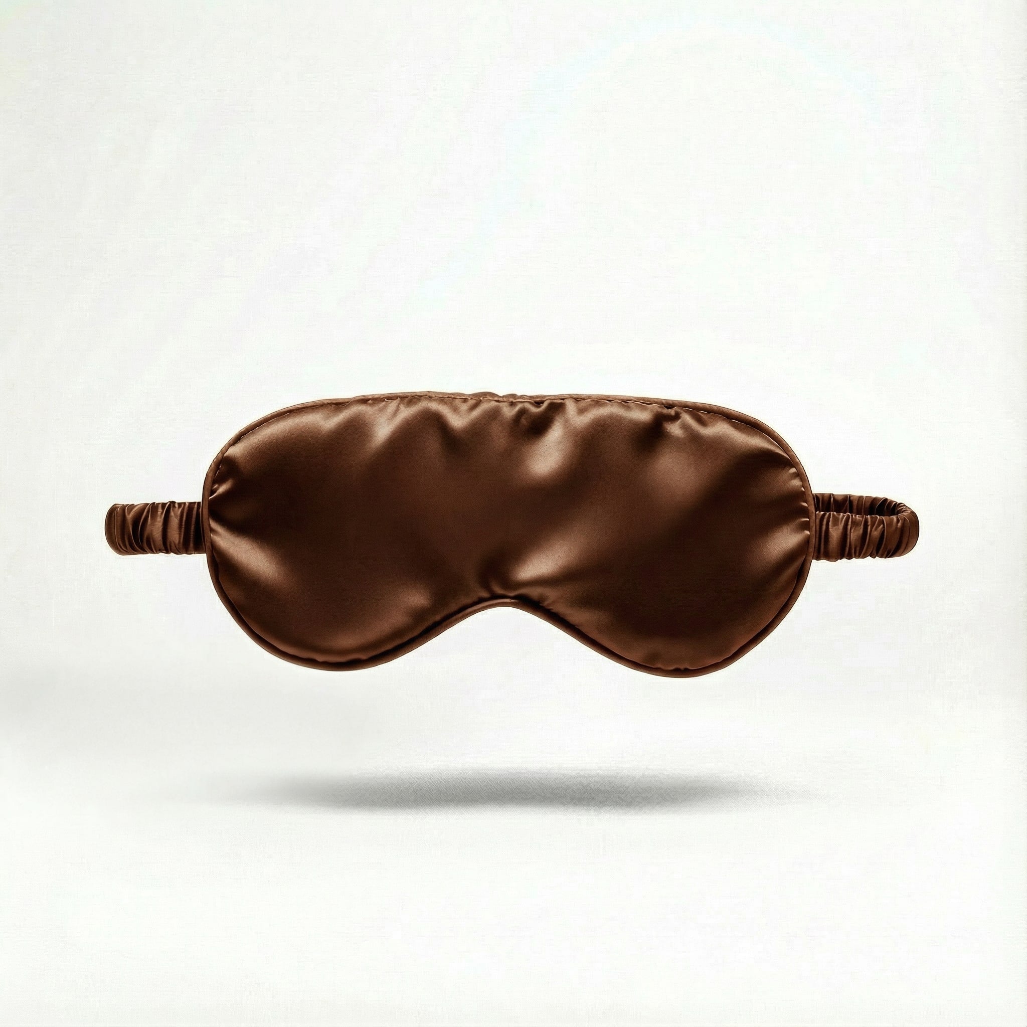 Masque de nuit en soie de murier — Marron