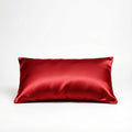 Paire Taie d'oreiller en soie de murier — Rouge