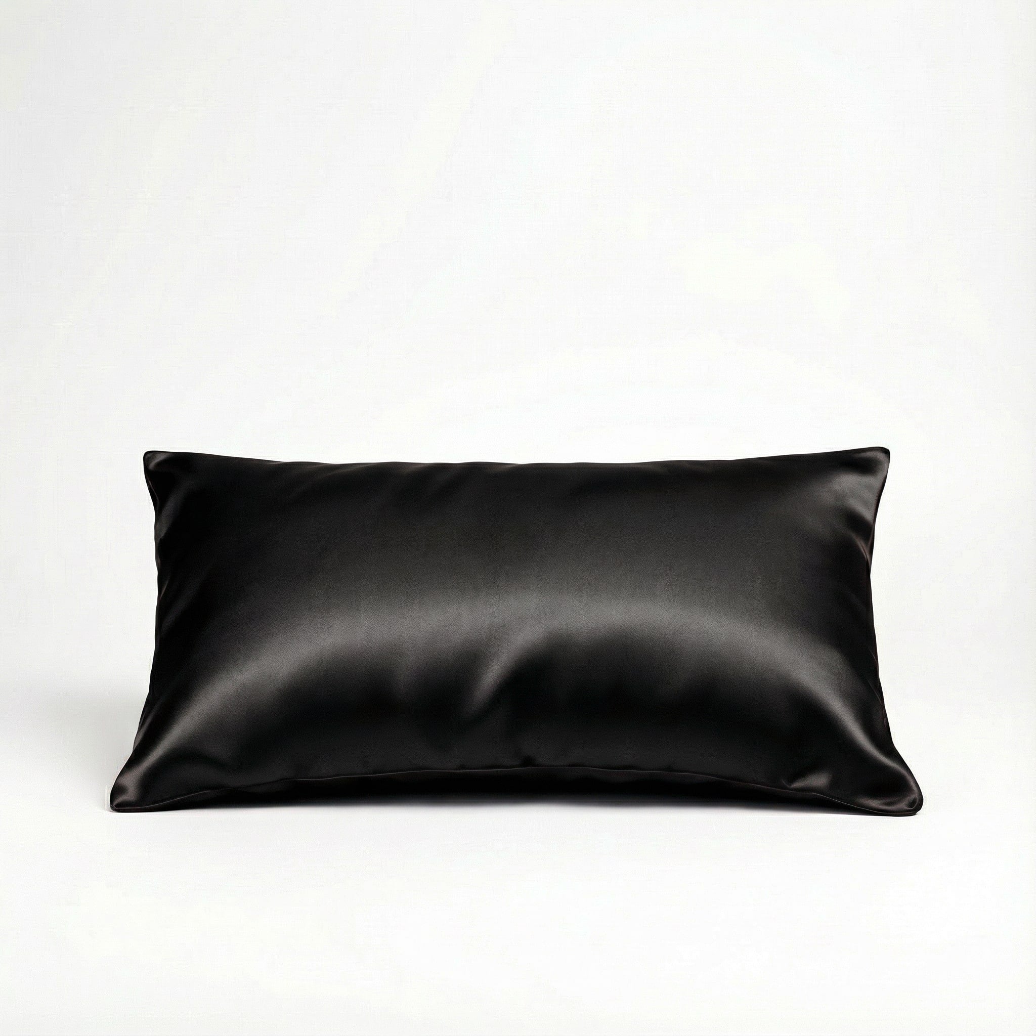 Paire Taie d'oreiller en soie de murier — Noir