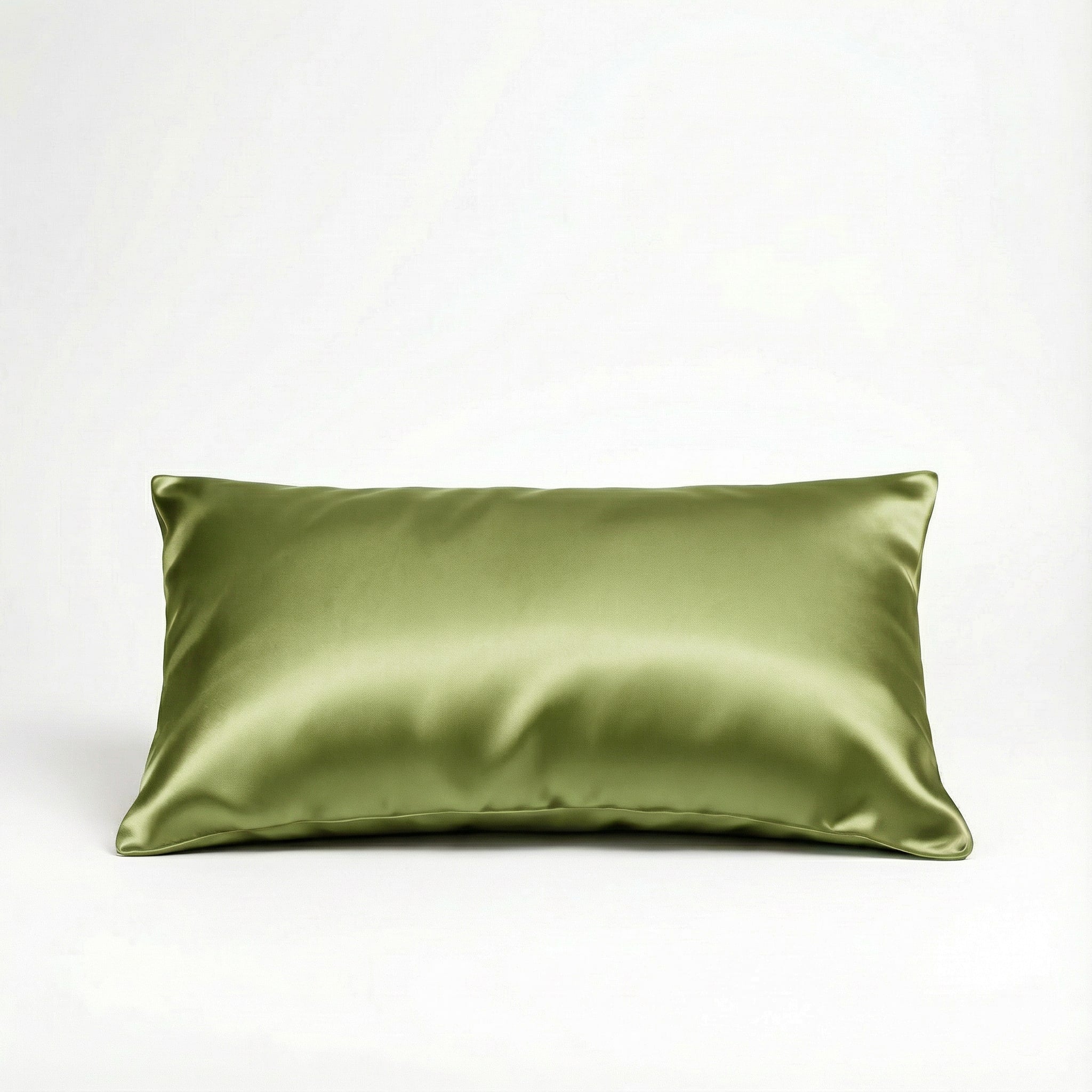 Paire Taie d'oreiller en soie de murier — Pistache