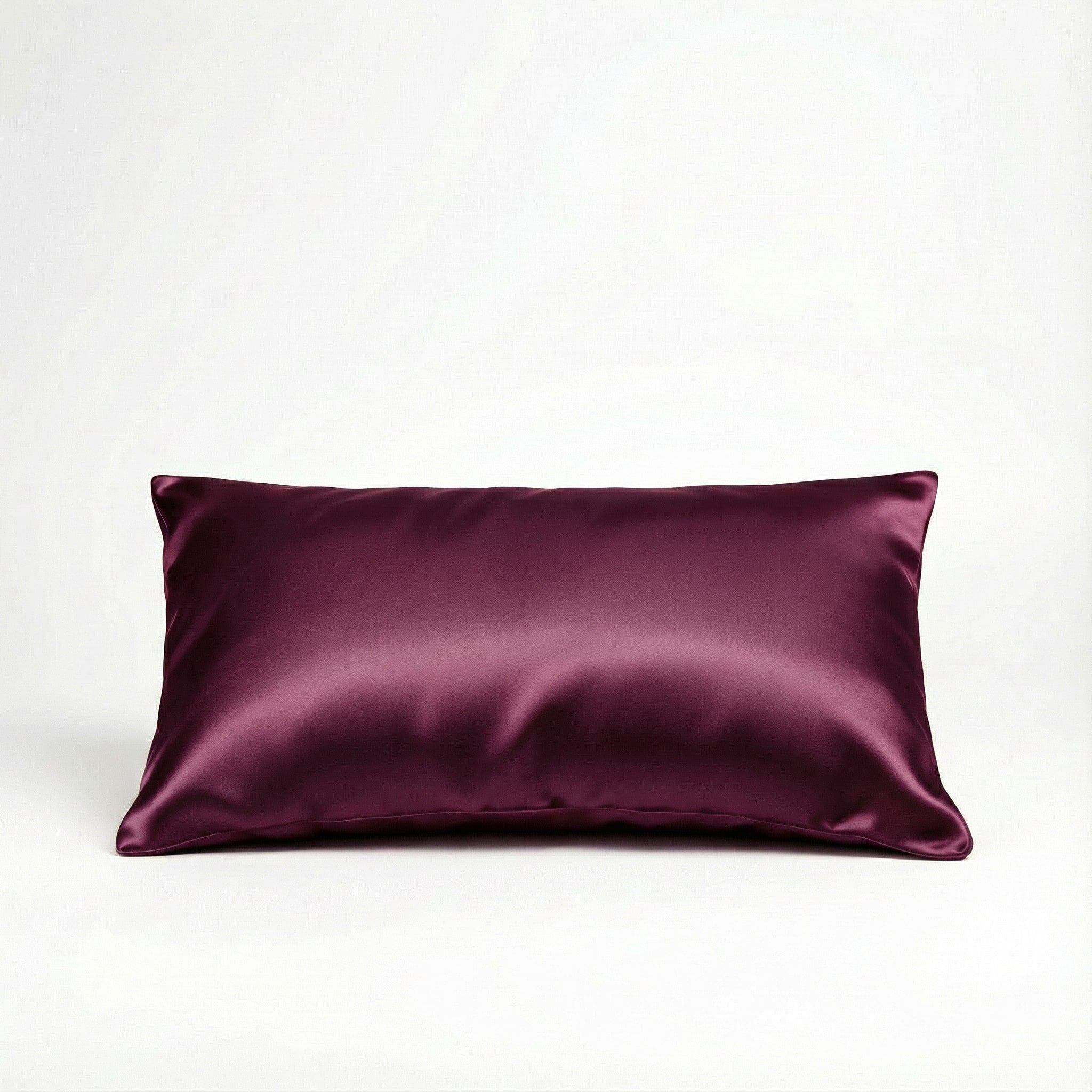 Paire Taie d'oreiller en soie de murier — Prune noire