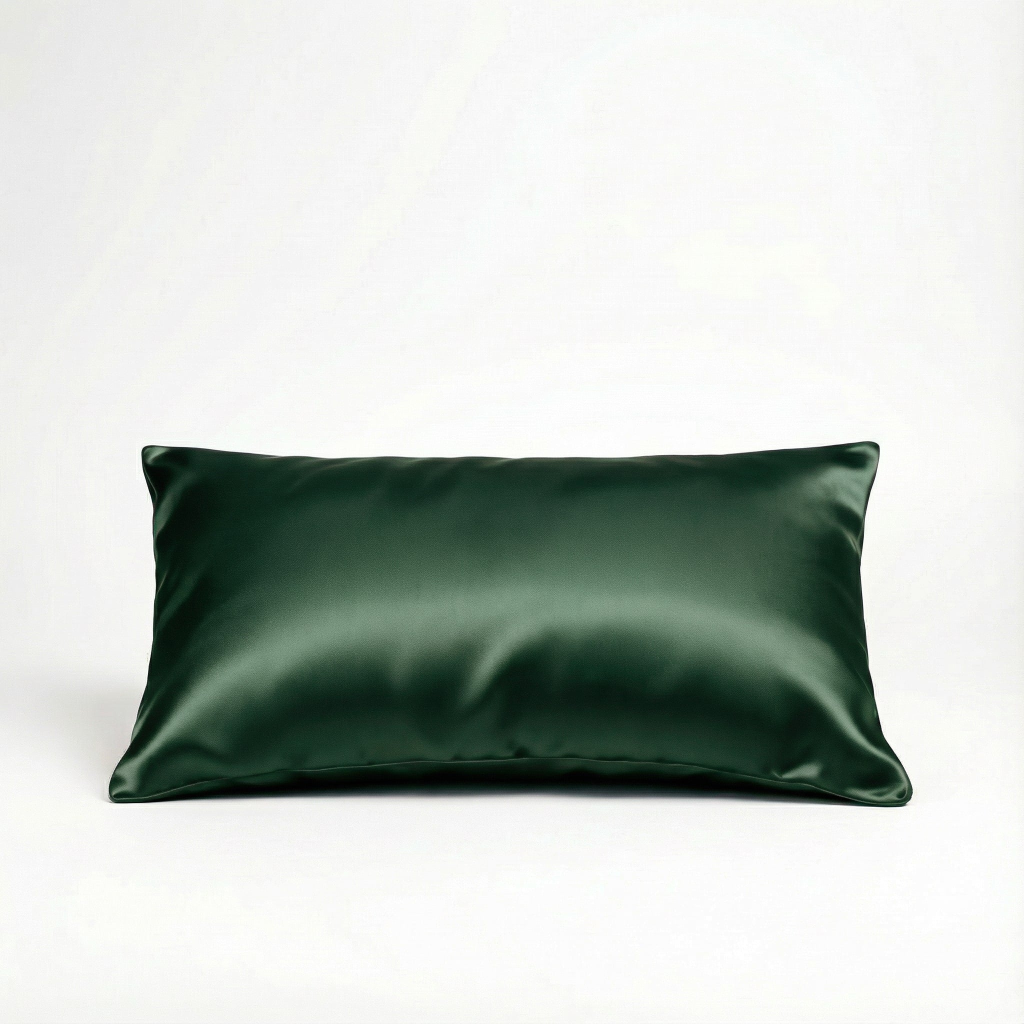 Paire Taie d'oreiller en soie de murier — Vert profond