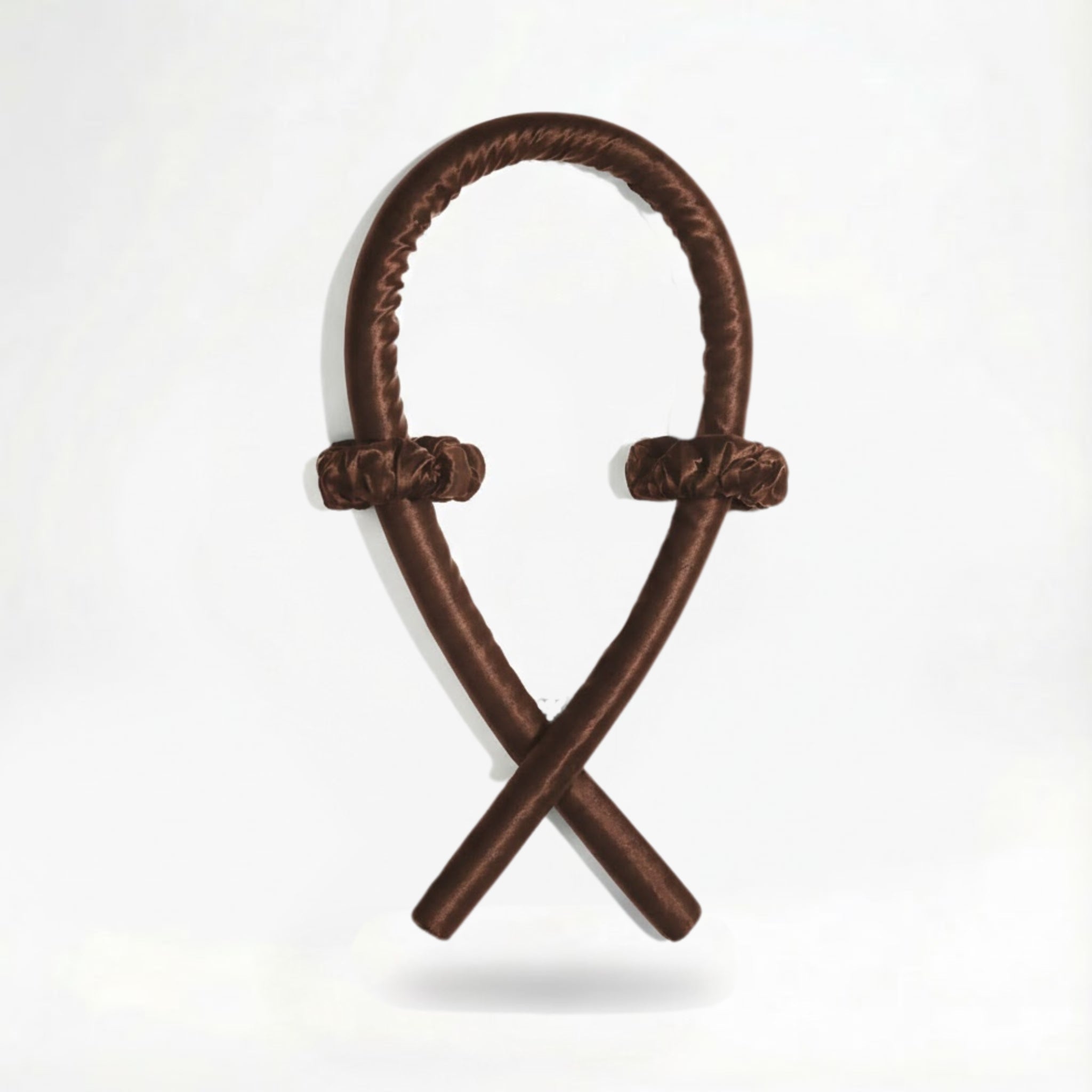 Boucleur sans chaleur en soie de mûrier — Marron