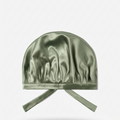 Bonnet en soie de murier — Vert Sauge