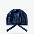 Bonnet en soie de murier — Bleu Marine