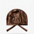 Bonnet en soie de murier — Chocolat