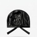 Bonnet en soie de murier — Noir Intense