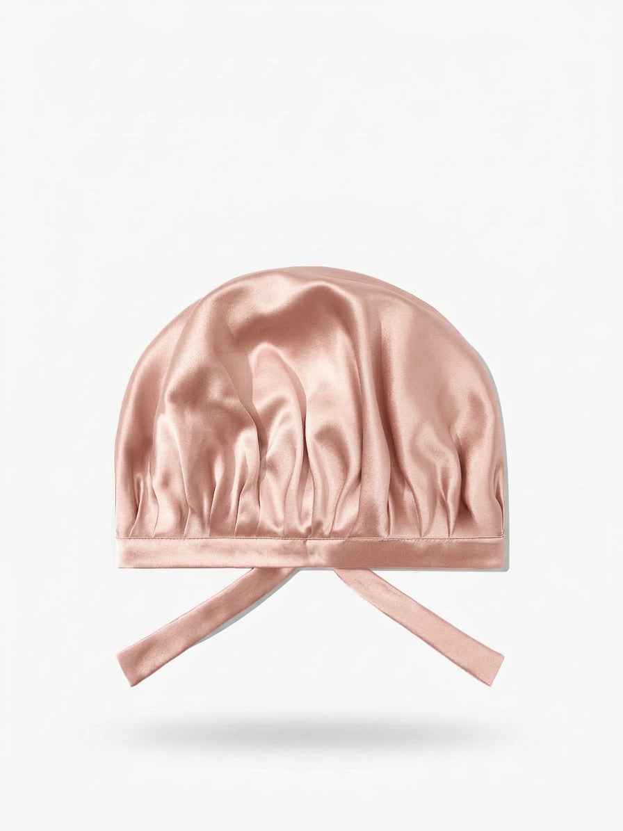 Bonnet en soie de murier — Rose Blush